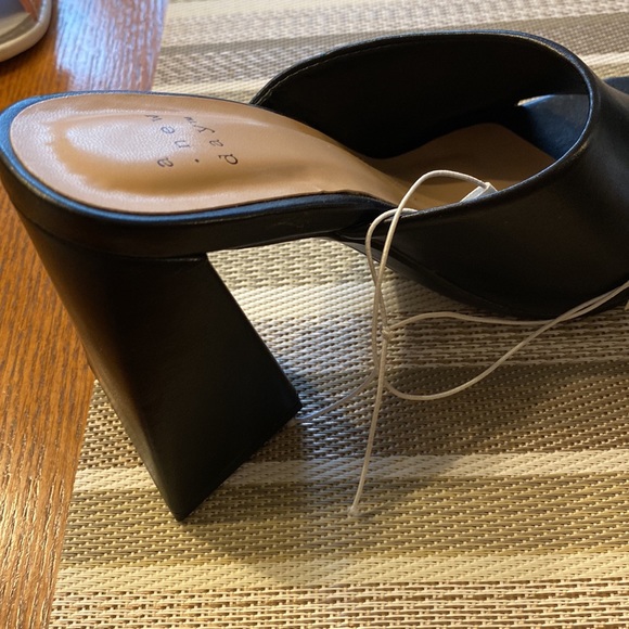 Black Vira Heels - A New Day - 4” block heel, open square toe, broad upp… - Picture 10 of 11